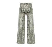 Velvet trousers with Lurex thread - female - Forte Forte - Wide Trousers - Gray - S - Trousers S