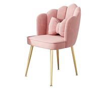 Velvet Upholstered Dining Chair with Gold Metal Legs for Elegant Home Decor
