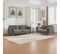 Velvet Upholstered Sofa Set,sectional Couch Suite-2+3 Set