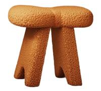 Velvet Vanity Stool with Bow Accent for Home Decor and Seating