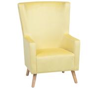 Armchair Velvet Yellow ONEIDA