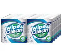 Velvet Wipe & Clean Kitchen Roll Towel, 20 x 75 Sheet Pack, Super Strong Absorbant Kitchen Roll - Garden Greatness