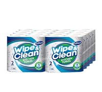 Velvet Wipe & Clean Plus Household Towels, 20 Roll Pack (20 Rolls = 2 Rolls Pack x10)