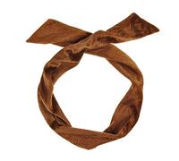 Velvet Wire Headband Hair Band Vintage Retro Bendy Wrap (Brown)