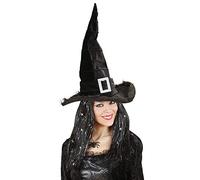 Velvet Witch s with Plush Trim & Buckle Halloween Hats Caps & Headwear for Fancy Dress Costumes Accessory