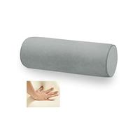 Velvetcossy 16X6 Memory Foam Round Cervical Roll Cylinder Bolster Pillow with Removable Washable Cover, for Head, Neck, Back, and Legs Ideal for Spine and Neck Support(Gray)