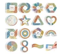 VelvetGlow 30pcs Sensory Stickers For Anxiety Relief, Textured Calming Fidget Stickers For Kids, Great For Mindfulness In The Office Or Classroom