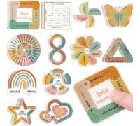 VelvetGlow 30Pcs Sensory Stickers For Anxiety Relief, Textured Calming Fidget Stickers For Kids, Great For Mindfulness In The Office Or Classroom