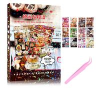 VelvetGlow 45 Sheets Japanese Manga Style Sticker Book 1300Pcs Heisei Retro Romantic Memory Series Manga Books Style Korean Sticker Aesthetic Japanese Stickers Book For Adults Gift (Nice Story)
