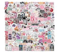 VelvetGlow Romance Book Stickers 150 Pcs, Waterproof Holographic Glitter Vinyl for Kindle, iPad, Laptop, Journal, Water Bottle, Scrapbook, Aesthetic Gifts for Book Lovers