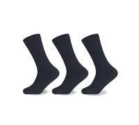VELVETIO 12 Pair Mens Socks Black Colour, Diabetic Non Elastic UK Size 6-11, EUR 39-45, 100% Cotton Breathable Soft Loose Top Socks for Swollen Feet & Legs