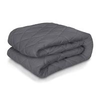 VELVETIO Luxury Quilted Mattress Protector 4ft Double, Soft & Comfortable Hotel Quality Mattress Cover, Noiseless Breathable Anti Allergy Mattress Topper, Charcoal