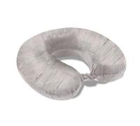 VELVETIO Memory Foam Neck Pillows for Sleeping, Lightweight U Shape Head Support Travel Pillow for Airplane, Soft Removeable Cover Ideal for Car & Office, Grey
