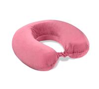 VELVETIO Memory Foam Neck Pillows for Sleeping, Lightweight U Shape Head Support Travel Pillow for Airplane, Soft Removeable Cover Ideal for Car & Office, Pink