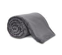 VELVETIO Premium Flannel Fleece Throw 200 x 240cm, Super Soft Lightweight Thermal Warm Sofa Bed Blanket, Cuddly & Fluffy Large Plain Throws for Armchair, Charcoal