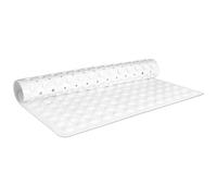 VELVETIO Square Shower Mat Non Slip Anti Mould 53x53cm Rubber Shower Mat for Inside Shower, Anti Slip Shower Mats with Drain Holes & Suction Cups, Machine Washable, White