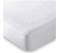 VELVETIO Waterproof Terry Towelling Mattress Protector, Soft Polycotton Non Allergic Fitted Sheet, Crinkle Free, Moisture Wicking, 25cm Deep Topper Cover, 4FT Double Size