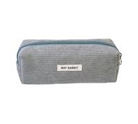 Velvetoy Case - Large Stationery Organizer | Multifunctional Pen Storage Pouch | Velvet Makeup Bag for Cosmetics | Zipper Control, grey, riferimento alla descrizione, Please refer to description