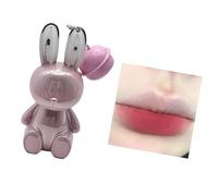 Velvets Matte Liquid Lipstick Rabbits Lips Glaze 2in 1 Keychain Lip Gloss Stain Waterproof None Stick Cup Clay Lips Glaze