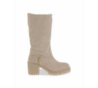 Velvia Fold-Over Boots with Faux Fur Lining Sand