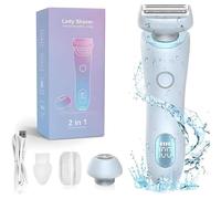 Velvix Smoothshave Razor, 2025 New Velvix Smooth Shave Razor, Velvix Electric Razor, Cordless Electric Lady Shaver for Women, Rechargeable Painless Razor Bikini Trimmer Wet & Dry Hair Removal (Blue)