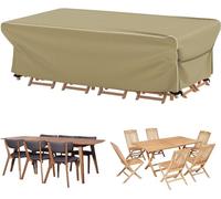 Velway Patio Furniture Cover Outdoor, Waterproof Rectangular Patio Table Chair Sofa Set Cover, 95”Lx64”Wx39”H, All Weather Oxford Tear-Resistant Material with Zipper Carrying