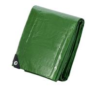 Velway Tarpaulin Waterproof Heavy Duty - 3m x 4m 100gsm Tarp Cover With Reinforced Eyelets UV Protection Plastic Sheeting Ideal for Multipurpose Indoor Outdoor Protection Green