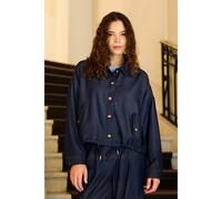 Velyo Oversized Short Jacket in Soft Denim untreated