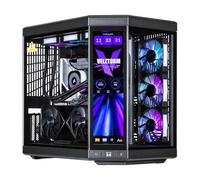 Velztorm LCD Black Praetix Custom Built Gaming Desktop PC (Intel i9-14900K, RTX 5090, 32GB DDR5, 2TB PCIe SSD, Y70 Touch Infinite Case RGB Fans, 360mm AIO, 1000W PSU, WiFi 6E 5.2, RJ-45, Win 11 Home)