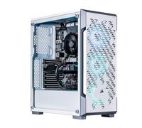 Velztorm White Fultix Custom Built Gaming Desktop PC (AMD Ryzen 5-5500, GeForce RTX 5060, 32GB DDR4, 1TB PCIe SSD + 1TB HDD, RGB Fans, 750W PSU, WiFi 5, Bluetooth 4.2, RJ-45, HDMI, Win 11 Pro)