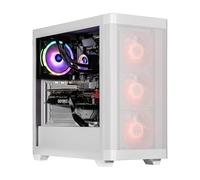 Velztorm White Pilum Custom Built Gaming Desktop with RTX 5070, RGB Fans