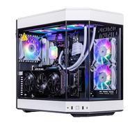 Velztorm White Praetix 3D Custom Built Y60 Gaming Desktop PC (GeForce RTX 5080 16GB (Beats 4090) Liquid Cooled AMD Ryzen 7 9800X3D, 32GB DDR5, 2TB PCIe SSD, 1000W PSU, WiFi 7, Win 11 Pro)