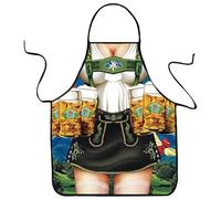 VemeFufu Oktoberfest Apron Unisex-Adults Multicolour Humorous Cartoon Polyester Waterproof Easy to Clean 80cmx60cm Drawstring Apron for Party, Oktoberfest, Christmas, Kitchen, Barbecue, Bar Gift