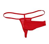 VemeFufu String Mankini for Men UK Hot Funny Stretch Tanga Briefs Triangle Panties Open Front Gauze Hole Men's Thong Underwear