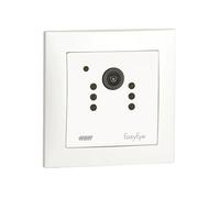 VEMER VE795001 EASYEYE INT WiFi Surveillance Camera for Indoor Use with Special App, Flush-Mounted (50 x 50), Full HD Security Camera with Infrared Technology, Power Supply 230 V, White
