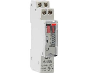 VEMER VP877500 model ELO-D Electromechanical time switch with daily programming. DIN rail mounting. Color grey
