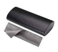 Vemiss Hard Shell Eyeglass Cases, Lightweight Portable Glasses Case for Women Men, X-black, Medium
