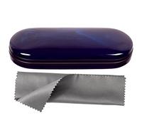 Vemiss Hard Shell Eyeglasses Case Lightweight Portable Case for Women,Men, A-blue Purple, Medium