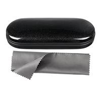 Vemiss Hard Shell Eyeglasses Case Lightweight Portable Case for Women,Men, B-black, Medium