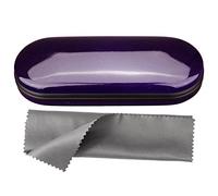 Vemiss Hard Shell Eyeglasses Case Lightweight Portable Case for Women,Men, B-purple, Medium