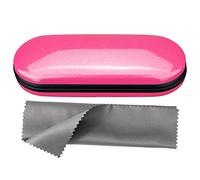 Vemiss Hard Shell Eyeglasses Case Lightweight Portable Case for Women,Men, B-rose, Medium