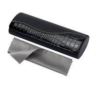 Vemiss Hard Shell Eyeglasses Case Lightweight Portable Case for Women,Men, P-black, Medium