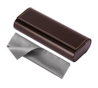 Vemiss Hard Shell Eyeglasses Case Lightweight Portable Case for Women,Men, Z-brown, Medium
