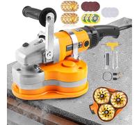 VEMOKO Electric Diamond Polisher Machine - 2800W Concrete Surface Grinder Kit with 6 Diamond Wheels, Rock/Stone/Granite Polisher & Dust Vacuum Attachment for Cement, Marble, Epoxy Floors
