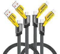 VEN-DENS 65W 4-in-1 Charger Cable For Nothing Phone 3a Pro/ 3a / 2a Plus/ 2a / 2/1 Fast-Charging Flat C To C Cable With USB-A & Lightning Connectors Multi Device Cord (2)