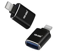 VEN-DENS Portable Lightning to USB3.0 Adapter, USB OTG Data Sync Converter Compatible with iPhone/iPad/USB Flash Drive/Card Reader/Camera etc