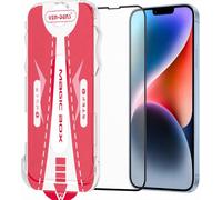 VEN-DENS Screen Protector for iPhone 14 Plus / 13 Pro Max, Black Border Full Coverage Tempered Glass Film with Easy Installation Tool, Case-Friendly HD Clear Screen Guard 6.7 Inch
