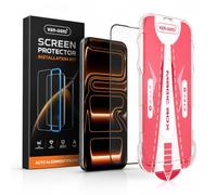VEN-DENS Screen Protector for iPhone 17 Pro Full Coverage Tempered Glass Film with Easy Installation Tool, Black Border, Case-Friendly HD Clear Screen Guard for iPhone 17 Pro Models