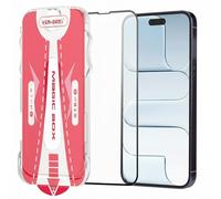 VEN-DENS Screen Protector for iPhone Air, Black Edge Full Coverage Edge to Edge Tempered Glass Film with Easy Installation Tool, Case-Friendly HD Clear For iPhone 17 Air 6.5"