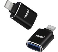 VEN-DENS USB To Lightning Adapter For iPhone 14/14 Pro/14 Pro Max/14 Plus/13/13 Pro/13 Pro Max/12/12 Pro/12 Pro Max/11/SE 2022, [2-Pack] USB 3.0 Male to Lighting Female Data Sync OTG Adapter Converter
